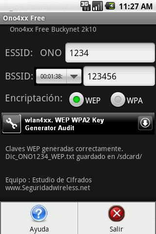 Sacar contraseñas WIFI con Android Ono4xx Free