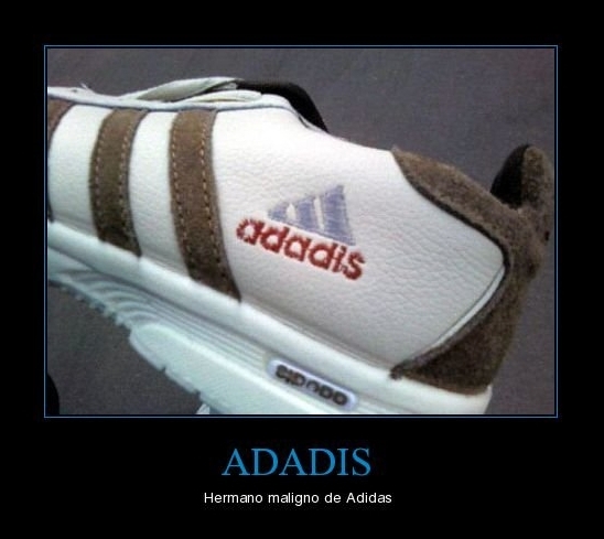 Adadis el hermano maligno de Adidas