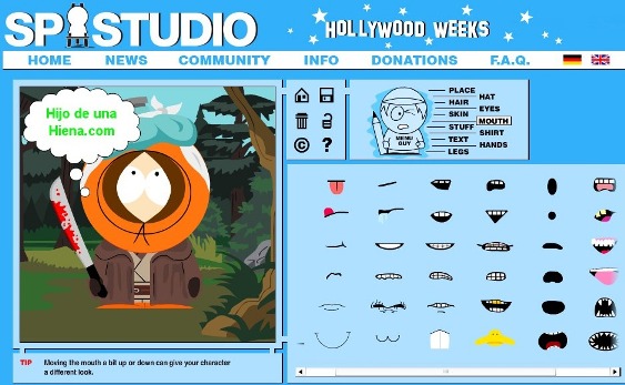 Crear avatar de South Park con una aplicación online gratis