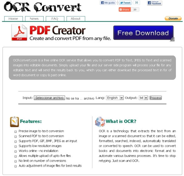 OCR Convert conversor de imagenes y PDF en texto que puedes editar
