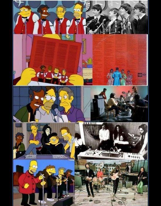Comparaciones de los Simpsons con la realidad