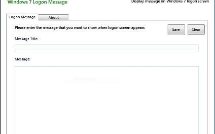 Descarga Windows 7 Logon Message para personalizar la pantalla de inicio de sesion de Windows 7