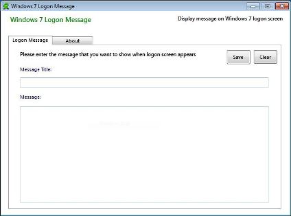 Descarga Windows 7 Logon Message para personalizar el mensaje de inicio de sesion de Windows 7