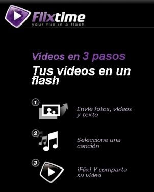 Editor de vídeos online con música, fotos y texto con Flixtime