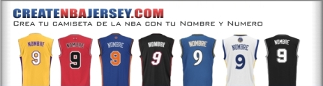 Crea imagen de una camiseta de tu equipo NBA favorito con tu nombre y numero online