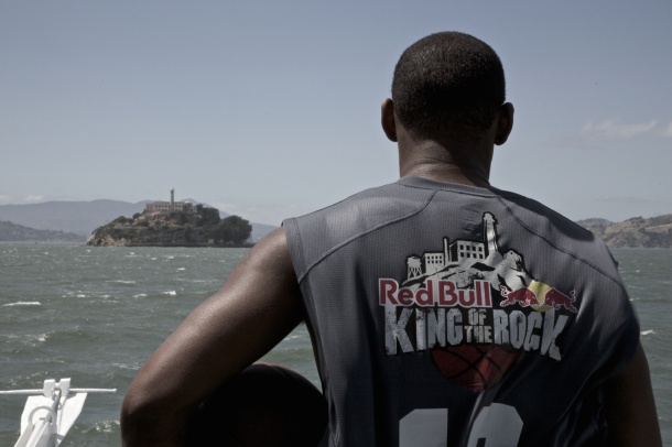 King of the Rock street basket en Alcatraz