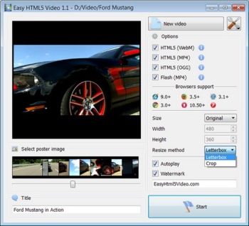 Convierte cualquier video a HTML5 con Easy HTML5 Video