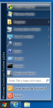 menu clasico de windows 98 en Windows 8