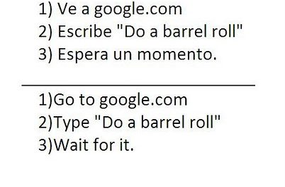 Busca ‘Do a barrel roll’ o ‘Z or R twice’ en Google