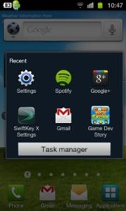 Administrador de tareas o Task manager - truco para Samsung Galaxy S2