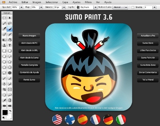 Sumo Paint el Photoshop online gratis en español