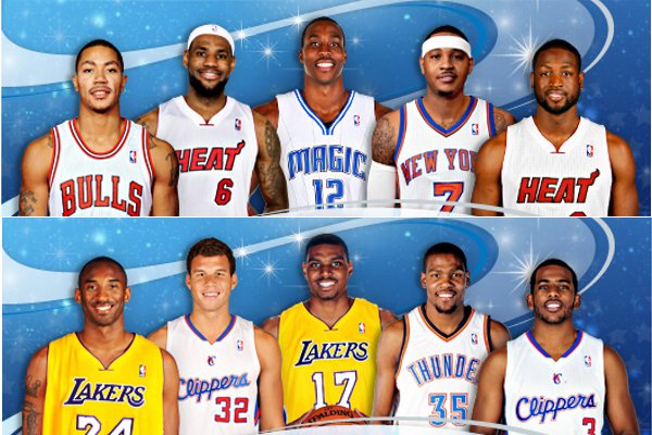 Ver NBA All Star 2012 en directo quinteto