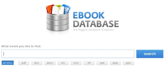 Descarga documentos en el formato que quieras con el buscador Ebook Database