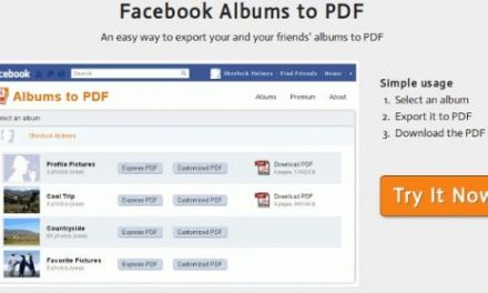 Pasar las fotos de Facebook a PDF