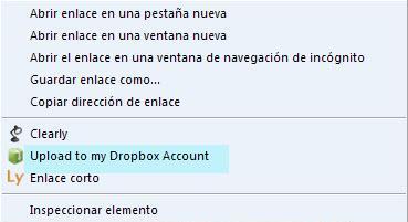 Como descargar archivo de Internet en Dropbox directamente con Click Downloader