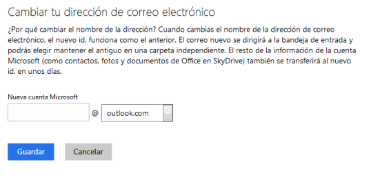 Crear correo electronico Outlook