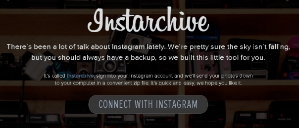 Descargar tus fotos de Instagram en un archivo ZIP con Instarchive