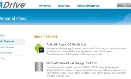 ADrive 50Gb de almacenamiento gratis en la nube y archivos de hasta 2GB
