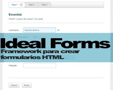 Crear formularios en HTML 5 gratis