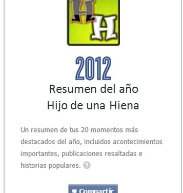 Year in reaview, crea un resumen de tu Facebook de 2012