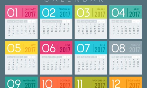 Calendario 2017 para descargar e imprimir
